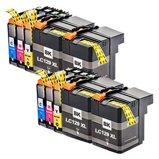 Compatible Multipack Brother LC129XL / LC125XL Ink Cartridges - 10 Pack