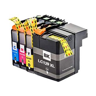 Compatible Multipack Brother LC129XL / LC125XL Ink Cartridges - 5 Pack