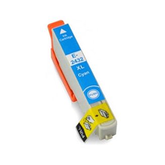 Compatible Epson 24XL Cyan Ink Cartridge (T2432 Elephant)