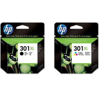 Original High Capacity HP 301XL Multipack Ink Cartridges
