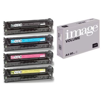 HP 304A Toner Multipack Replacement with Free Paper (CC530/1/2/3A)