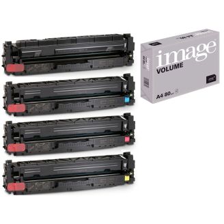 HP 410X Toner Multipack Replacement with Free Paper (CF410X/1/2/3X)