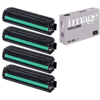 Samsung CLT 504S Toner Cartridges Replacement with Free Paper