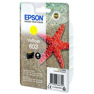 Original Epson 603 Yellow Ink Cartridge - (C13T03U44010)