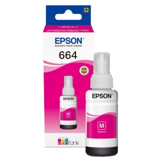 Original Epson 664 Magenta Ink Bottle (T6643)