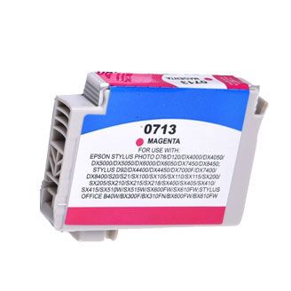 Epson T0713 Magenta Ink Cartridge Replacement (Cheetah)