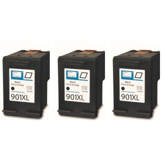 HP901XL Black Ink Cartridges Refill - 3 Pack