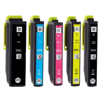 Compatible Multipack Epson 26XL Ink Cartridges (C13T26 Polar Bear) - 5 Pack