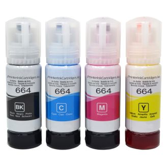 Epson 664 Ink Bottle Refill Ecotank (T6641-5) - 4 Pack