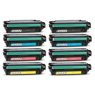 Compatible Multipack of HP 504A Toner Cartridges (CE250X/1/2/3A) - 8 Pack
