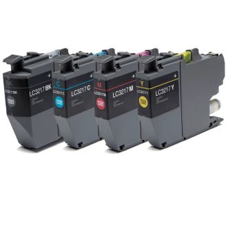 Brother LC3217 Ink Cartridges Replacement - 4 Pack