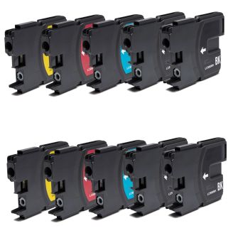 Compatible Multipack Brother LC980 / LC1100 Ink Cartridges - 10 pack