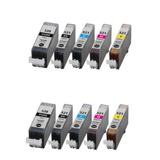 Compatible Canon CLI521 / PGI520 ink - 10 Pack