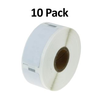 Compatible Dymo 11352 S0722520 White Labels 25mm x 54mm. 10 Pack