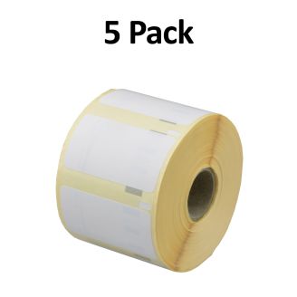 Compatible Dymo 11354 S0722540 White Labels 32mm x 57mm - 5 Pack